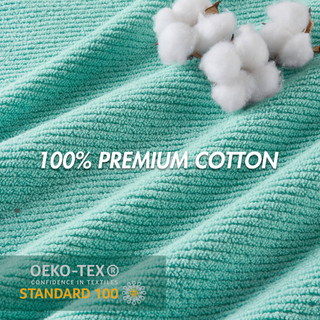 Thumbnail 4: Madison Park Diagonal Ribbed 6 Pc  Quick Dry Washcloth Set 