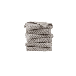Thumbnail 3: Madison Park Diagonal Ribbed 6 Pc  Quick Dry Washcloth Set 