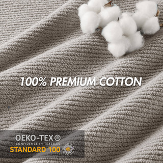 Thumbnail 5: Madison Park Diagonal Ribbed 6 Pc  Quick Dry Washcloth Set 