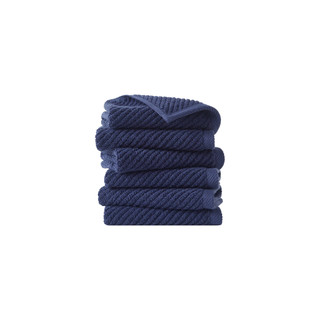Thumbnail 5: Madison Park Diagonal Ribbed 6 Pc  Quick Dry Washcloth Set 