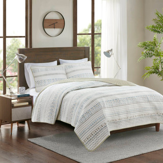 Thumbnail 2: Madison Park Fraser Seersucker Quilt Set 