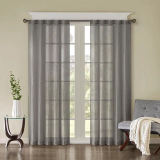 Thumbnail 1: Madison Park  Harper Solid Crushed Curtain Panel Pair 