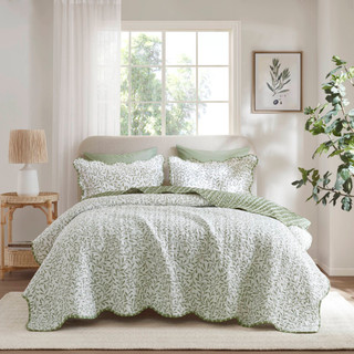 Thumbnail 4: Madison Park Darcy Quilt Set 