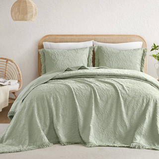 Thumbnail 8: Madison Park Willow Floral Bedspread Set 