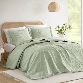 Thumbnail 1: Madison Park Willow Floral Bedspread Set 