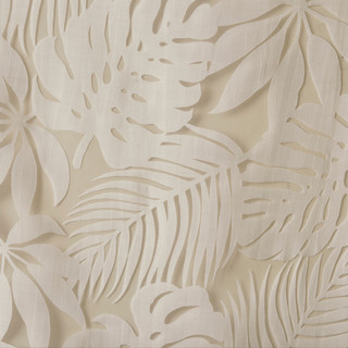 Thumbnail 4: Madison Park Leilani Palm Leaf Burnout Sheer Window Curtain 