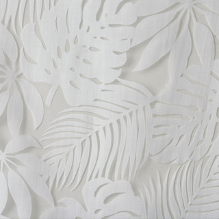 Thumbnail 12: Madison Park Leilani Palm Leaf Burnout Sheer Window Curtain 