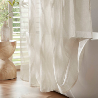 Thumbnail 4: Madison Park Candice Sheer Shower Curtain  