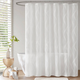 Thumbnail 1: Madison Park Candice Sheer Shower Curtain  
