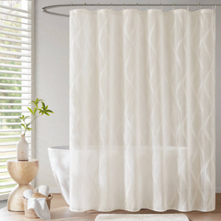 Thumbnail 2: Madison Park Candice Sheer Shower Curtain  