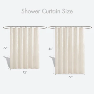 Thumbnail 10: Madison Park Candice Sheer Shower Curtain  