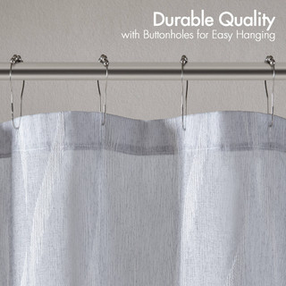 Thumbnail 8: Madison Park Candice Sheer Shower Curtain  