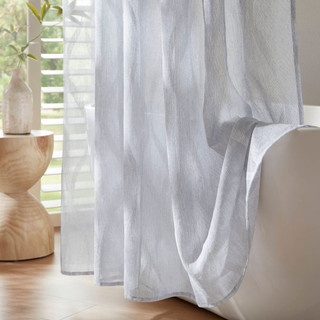 Thumbnail 9: Madison Park Candice Sheer Shower Curtain  