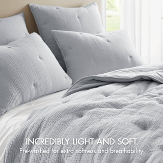 Thumbnail 10: Harbor House Harbor House Muslin Cotton Quilt Set 