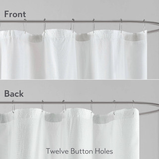 Thumbnail 3: Madison Park Ara Ombre Printed Seersucker Shower Curtain 