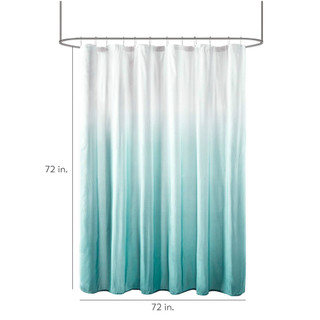 Thumbnail 5: Madison Park Ara Ombre Printed Seersucker Shower Curtain 