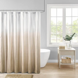 Thumbnail 1: Madison Park Ara Ombre Printed Seersucker Shower Curtain 