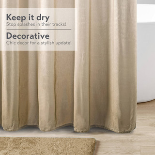 Thumbnail 2: Madison Park Ara Ombre Printed Seersucker Shower Curtain 