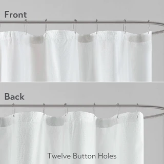 Thumbnail 3: Madison Park Ara Ombre Printed Seersucker Shower Curtain 