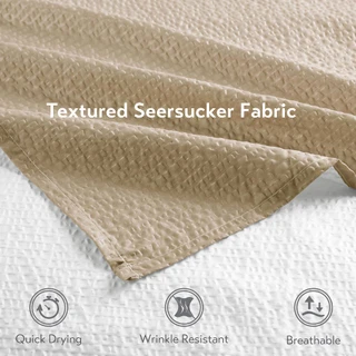 Thumbnail 5: Madison Park Ara Ombre Printed Seersucker Shower Curtain 