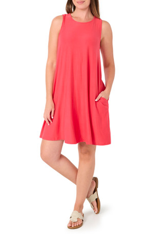 Thumbnail 1: HARLOW & ROSE Women's Sleeveless Swing Dress 