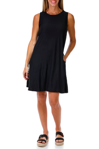 Thumbnail 1: HARLOW & ROSE Women's Sleeveless Swing Dress 