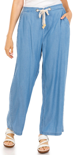 Thumbnail 1: ZAC AND RACHEL Women's Medium Wash Drawstring Pants 