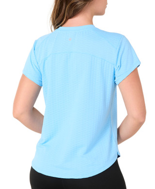 Thumbnail 2: RBX Women's Short Sleeve Active Jacquard Mesh Top 