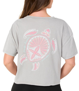 Thumbnail 2: Salt Life Women's Beach Turtle Boxy Crop Top 