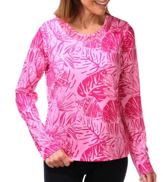 Thumbnail 1: Stella Parker Women's Outdoor Printed Crew Neck Top 