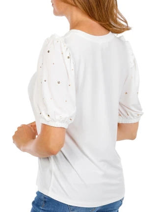 Thumbnail 2: RIO & RIAN Women's Ruffle Sleeve Top 