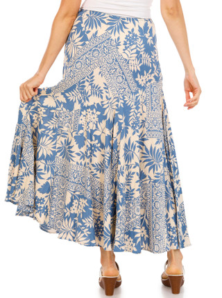 Thumbnail 3: Lola P Women's Print Challis Maxi 