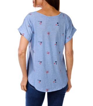 Thumbnail 2: AMANA Women's Embroidered Americana Top 