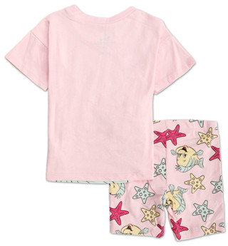 Thumbnail 2: Disney Princess Litle Girls Princess & Biker Shorts Set 