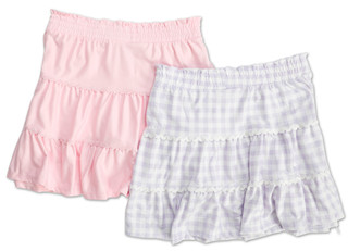 Thumbnail 3: Btween Girls 2 Pk Tiered Ric Rac Skorts 