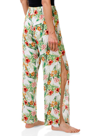 Thumbnail 2: Miken Swim Women's Tropical Gauze Swim Cover-Up Pants 
