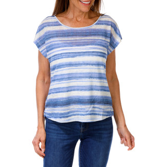 Thumbnail 1: Vivid aura Women's Petite Button Down Back Top 