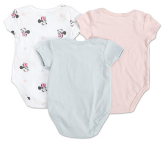 Thumbnail 2: Disney Baby Baby Girls 3 Pk Minnie Mouse Bodysuits 