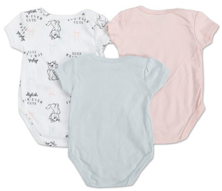Thumbnail 2: Disney Baby Baby Girls 3 Pk Aristocats Bodysuits 