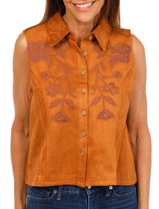 Thumbnail 1: LIV LOS ANGELES Women's Embroidered Button Front Dress  