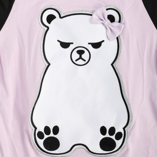 Thumbnail 5: Dream Girl Girls Polar Bear with Bow Sleep Shirt 