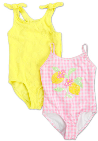 Thumbnail 1: BMAGICAL Little Girls 2 Pk UPF 50+ One Piece Swimsuits 