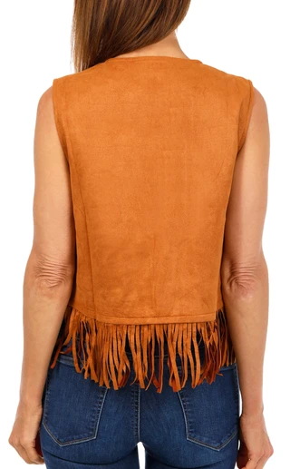 Thumbnail 2: LIV LOS ANGELES Women's Embroidered Fringe Vest  