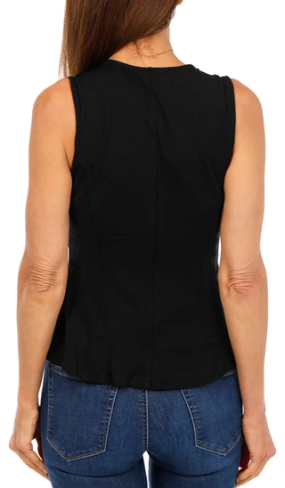 Thumbnail 2: 3RD & MALT Women's Solid Button Down Vest  