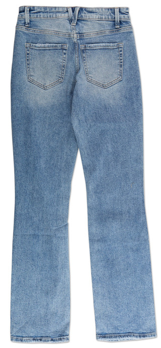 Thumbnail 2: Lovervet Juniors Acid Wash Distressed Straight Leg Jeans 