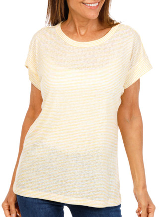 Thumbnail 1: BOBEAU Women's Stripe Print Top  