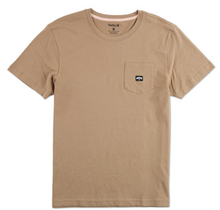 Thumbnail 1: Hurley Men's Active Solid Chest Slip Pocket Tee  