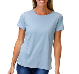 Thumbnail 1: Tahari Women's Pima Cotton Crew Neck Tee 