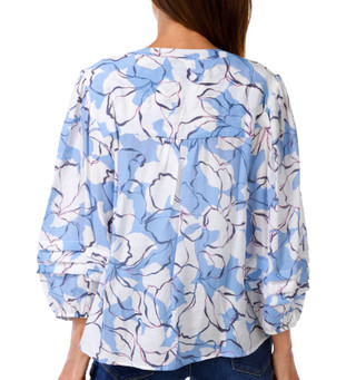Thumbnail 3: Zac & Rachel Women's 3/4 Sleeve Split Neck Top 