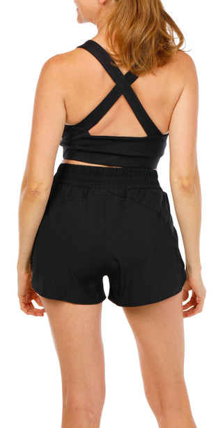 Thumbnail 4: LAUNDRY BY SHELLI SEGAL Women's 3 Pc Active Shorts Set 